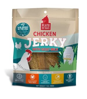 PLATO JRKY CKN GOAT MILK 7OZ