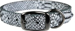 LTHR COLLAR NATV WH 1"X26"