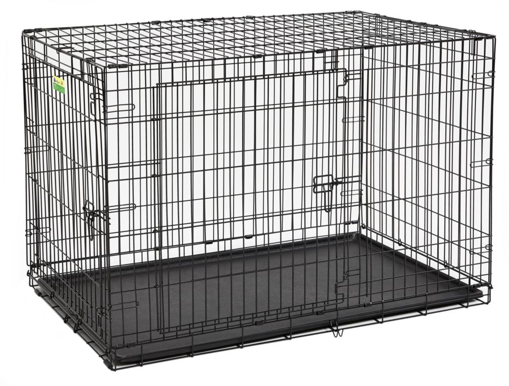 DOUBLE DOOR DOG CRATE 48"