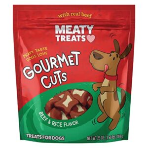 MEATY TREATS GOUR BEEF RICE 25OZ