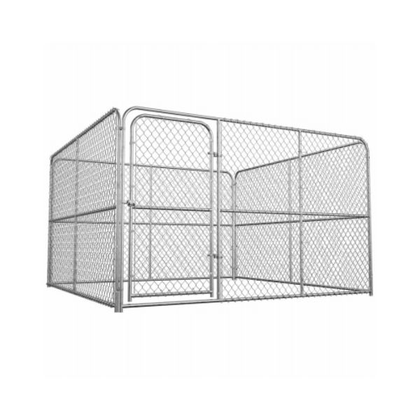 DOG KENNEL 10X10X6 SILVER