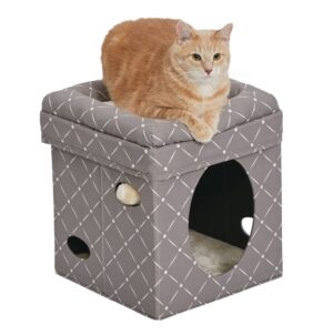 CURIOUS CAT CUBE 15X15X16.5