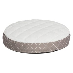 DOG BED 28" RND MUSHRM/DIMND