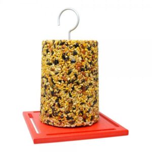 LARGE RED CYLINDER FEEDER