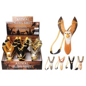 HAND CARVED WILDLIFE SLINGSHOT