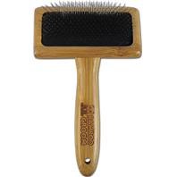 BAMBOO SLICKER BRUSH MD SS