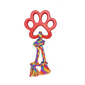 MULTI PAW PRINT ROPE TUG 20"