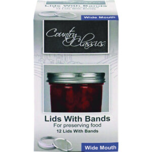CC WIDE MOUTH LIDS W/BANDS