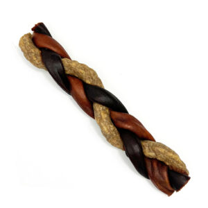 COLLAGEN BRAID W/ BEEF & CKN 6"