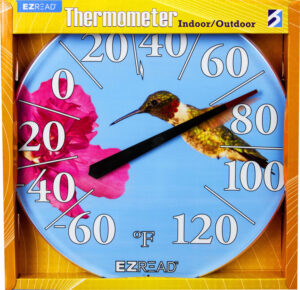 EZ READ THERMOMETER HUMMINGBIRD