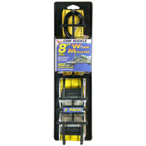 WM CAM BUCKLE TIE DOWN 2"X8' 2PK