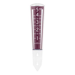 FLOWER METAL RAIN GAUGE ASST
