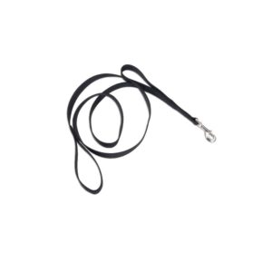 LIL PAL DBL HANDLE LEASH BLK 1X6
