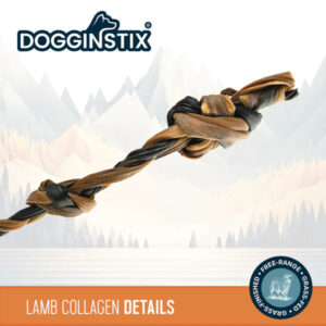 DOGGINSTIX LAMB CLGN DOUBLE KNOT