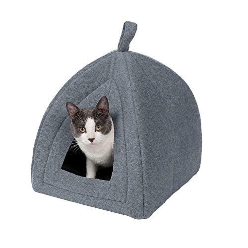 FH FLEECE PET TENT HEATHER GRAY