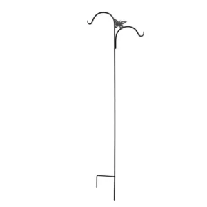 84" BLK DBL SHEP HOOK SPEAR TOP