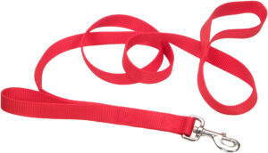 LIL PAL DBL LOOP LEASH RED 1X6