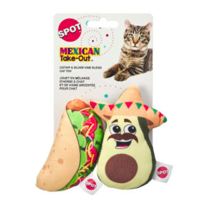 EP MEXICAN TAKE OUT CAT TOY 2PK