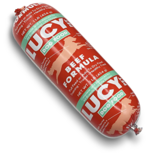 LUCY PET BEEF DOG ROLL 1LB