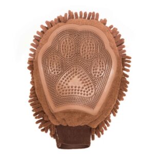 DGS DIRTY DOG GROOMING MITT BRWN
