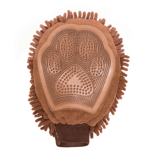 DGS DIRTY DOG GROOMING MITT BRWN