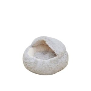 PETPALS IGLOO PET BED PEARL GRAY