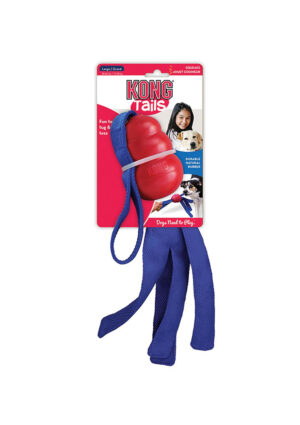 KONG TAILS DOG TOY RED LG