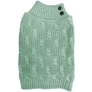 FP CABLE SWEATER SAGE LG