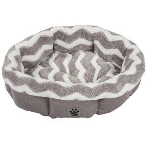 ROUND SHEARLING PET BED