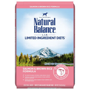NB DOG LID SALMON/BR RICE 12 LB