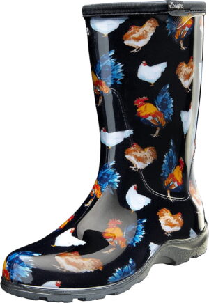 SLOGGERS BOOT W BLACK CHICKEN