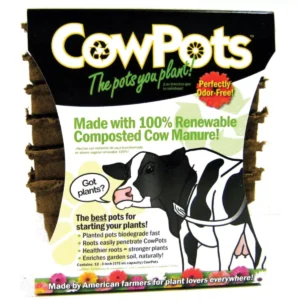 COWPOTS SQUARE 12PK 3IN