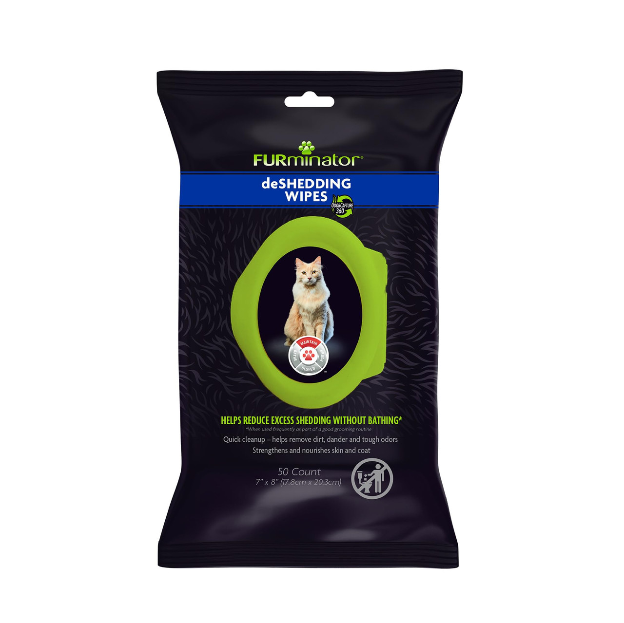 FURMINATOR DE-SHED WIPES C 50CT