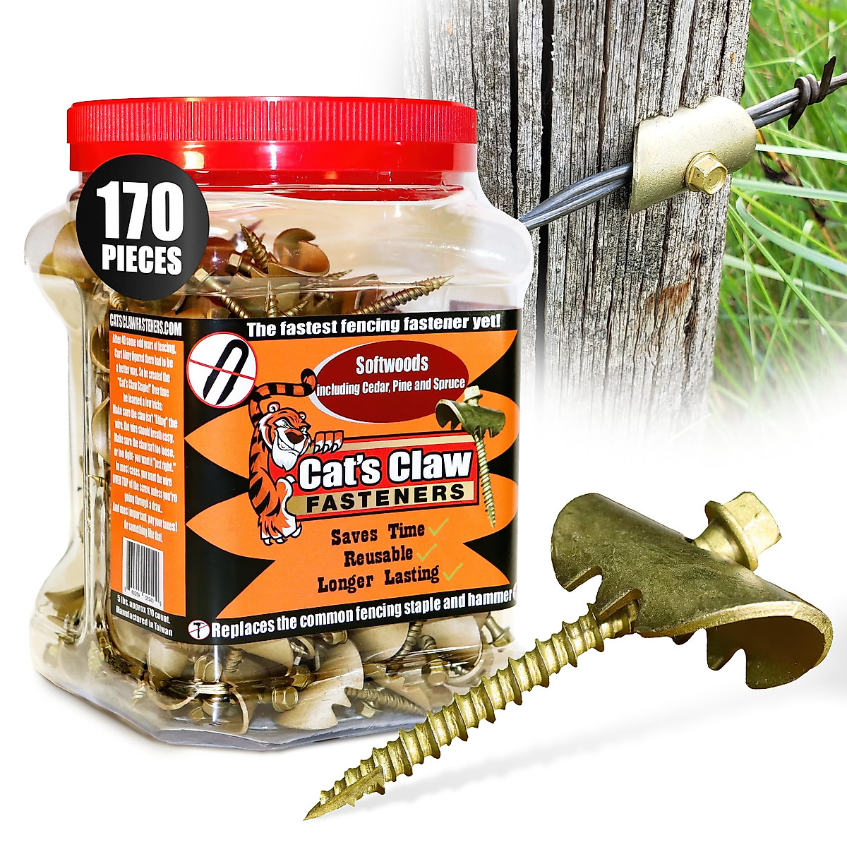 CAT CLAW FASTENER SOFTWOOD 5LB