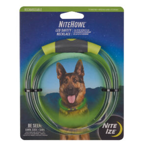 GREEN LED SAFETY DOG COLLAR