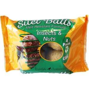 SUET BALL INSECT/NUT 4PK