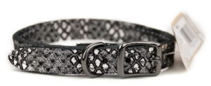 LTHR COLLAR NAT SLV 1/2"X10"