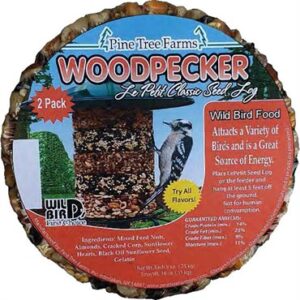 PTF WOODPECKER SEED LOG 2PK