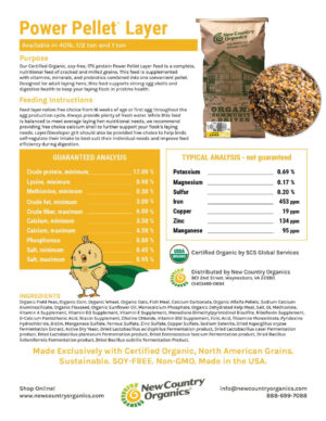 NCO LAYER POWER PELLET 40LBS