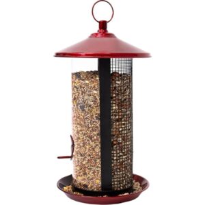 NS 2-WAY SEED FEEDER CRIMSON 5#