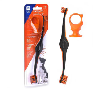 PAW MD BRUSH & BITEBLOCK ORNG