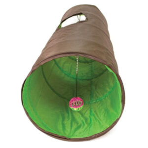 NYLON FUN TUNEL BRN/GRN 11X11X53