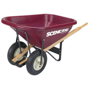 SR WHEELBARROW 2WH 8CF MAROON