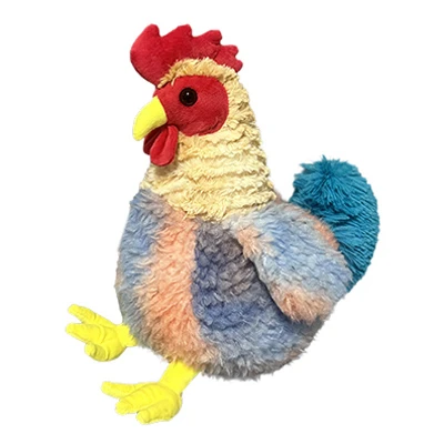 PLUSH TOY CHICKEN RAINBOW 12"