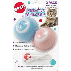SPOT INTERACTIVE CAT BALL 2PK