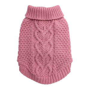 FP CHUNKY HEART SWEATER PINK LG
