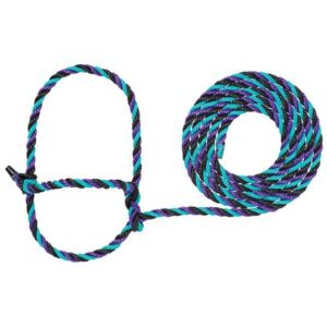 WVR COW HALTER POLY PRPL/BLK/TL