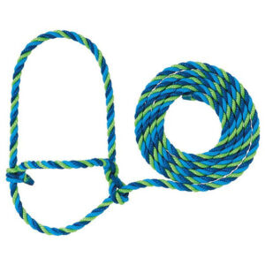 WVR COW HALTER POLY PK/COR/MNT