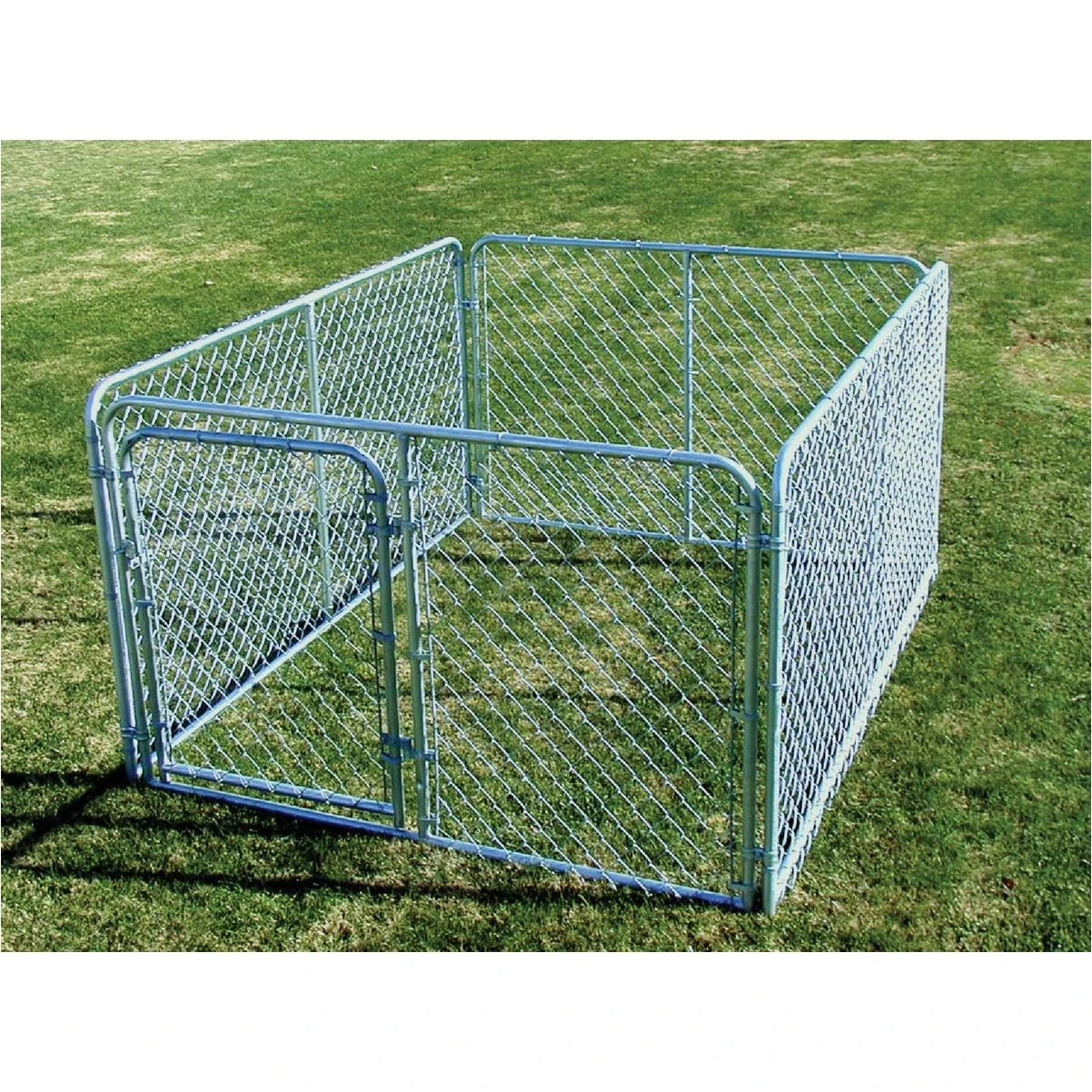 DOG KENNEL 6X8X4 SILVER
