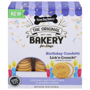 3DOG GOLD BDAY CAKE 13OZ
